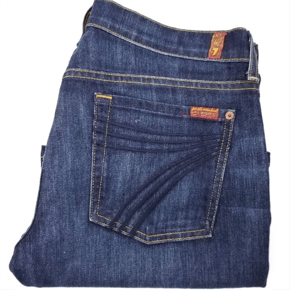 7FAMK 7 For All Mankind DOJO Jeans Dark Wash 31 - Picture 6 of 8